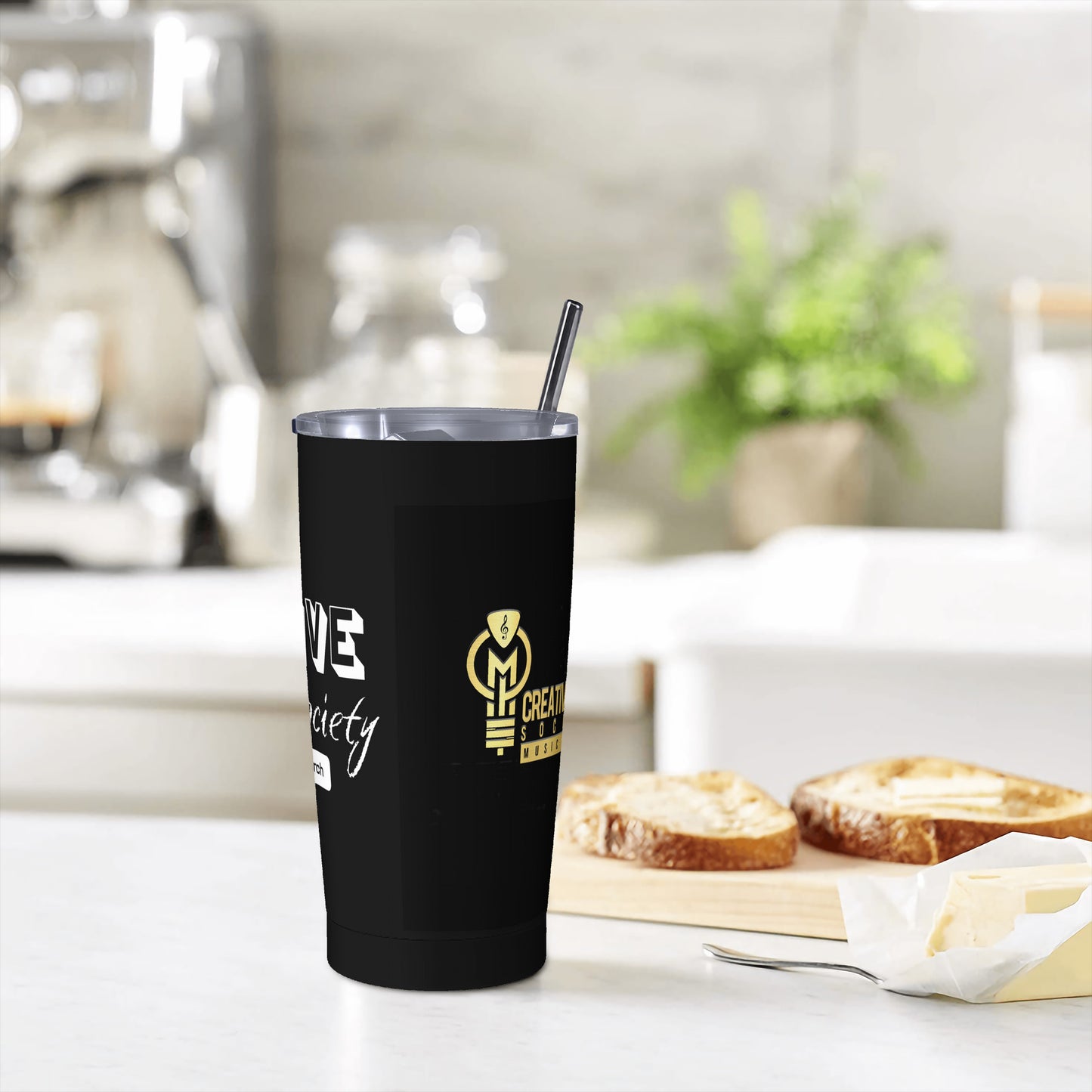CMSMG/CJS Stainless Steel Straw Lid Cup