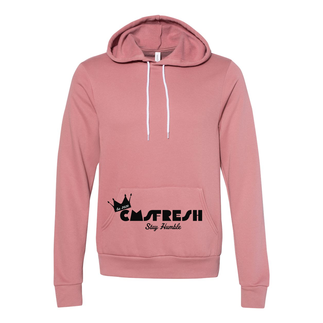 Black Logo Unisex Sponge Fleece Hoodie