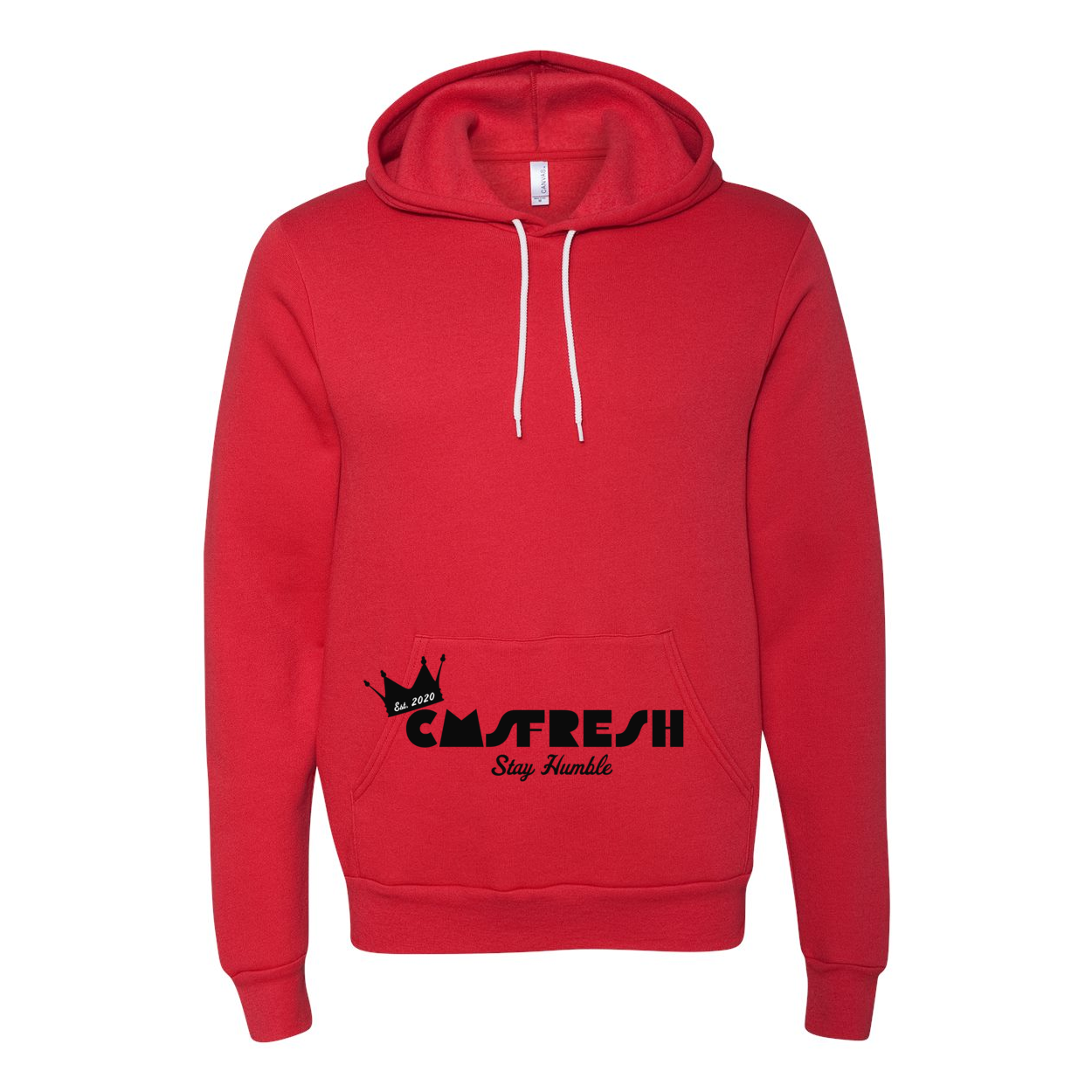 Black Logo Unisex Sponge Fleece Hoodie