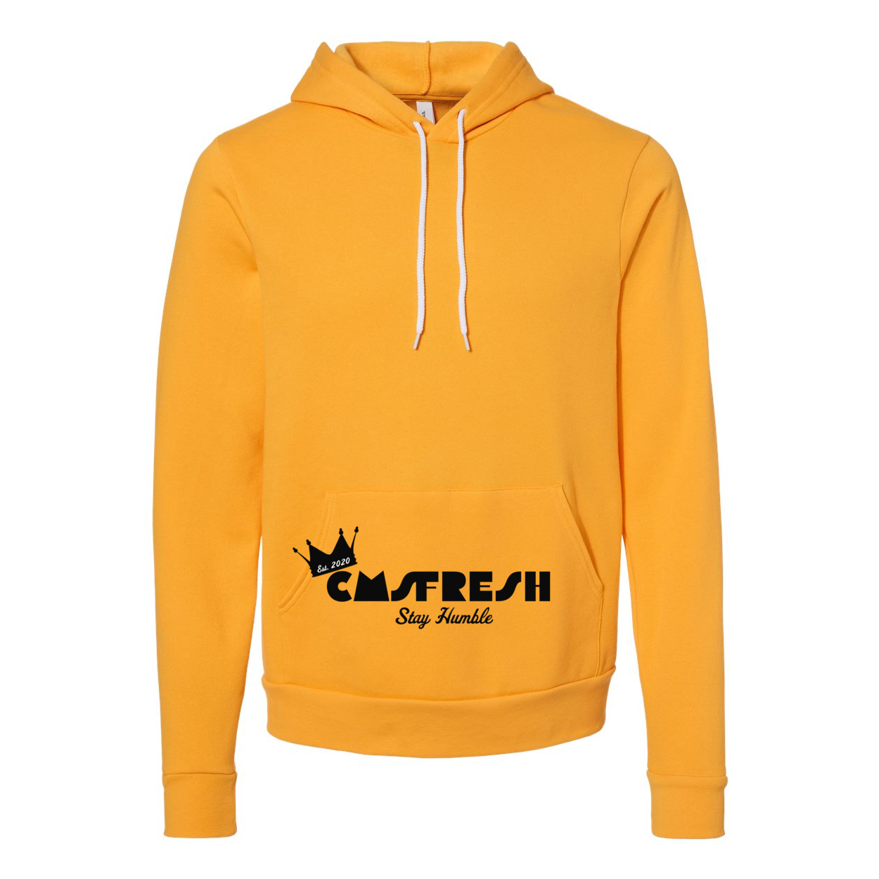 Black Logo Unisex Sponge Fleece Hoodie