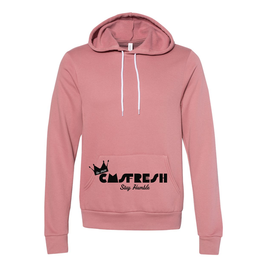 Black Logo Unisex Sponge Fleece Hoodie